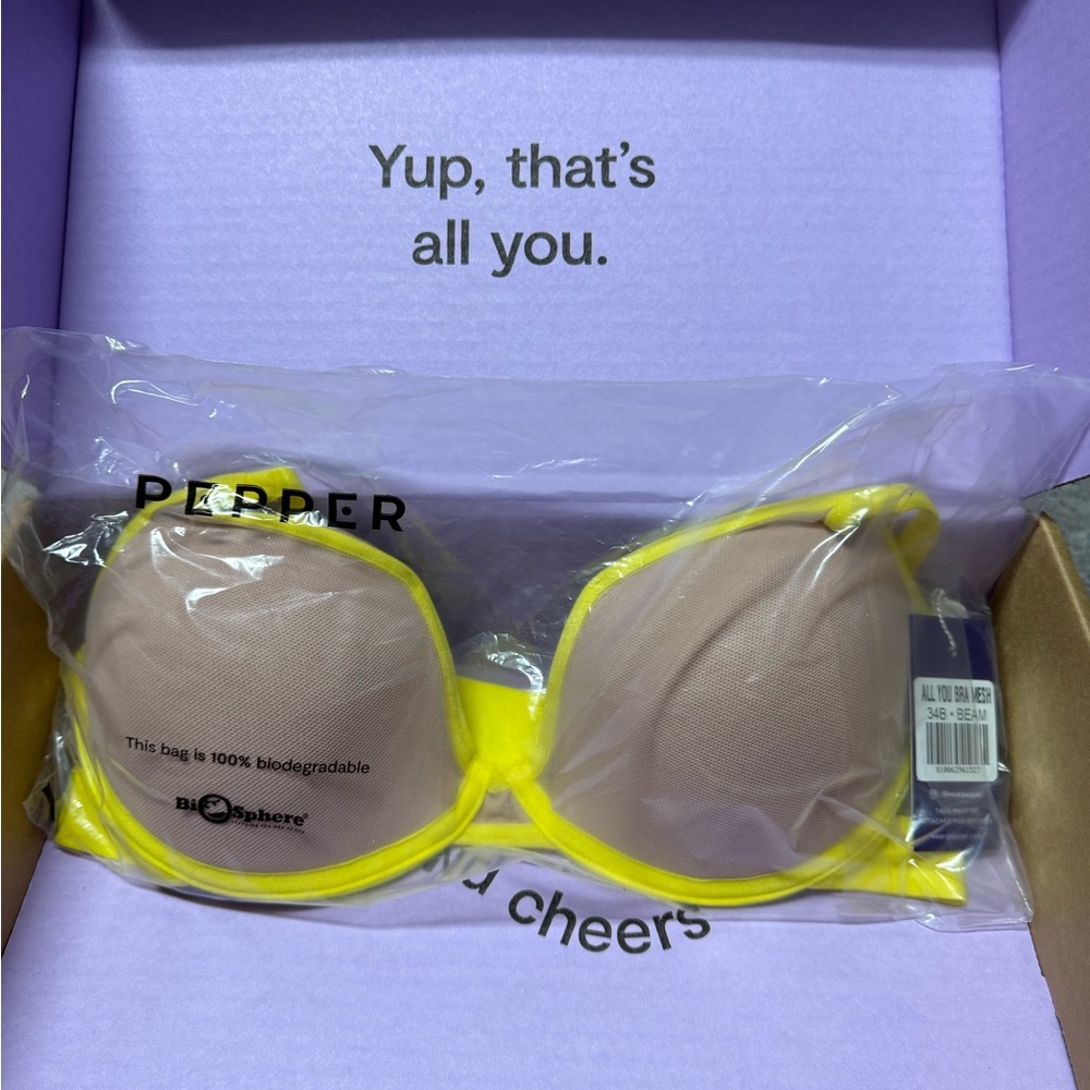 Pepper Yellow Bra